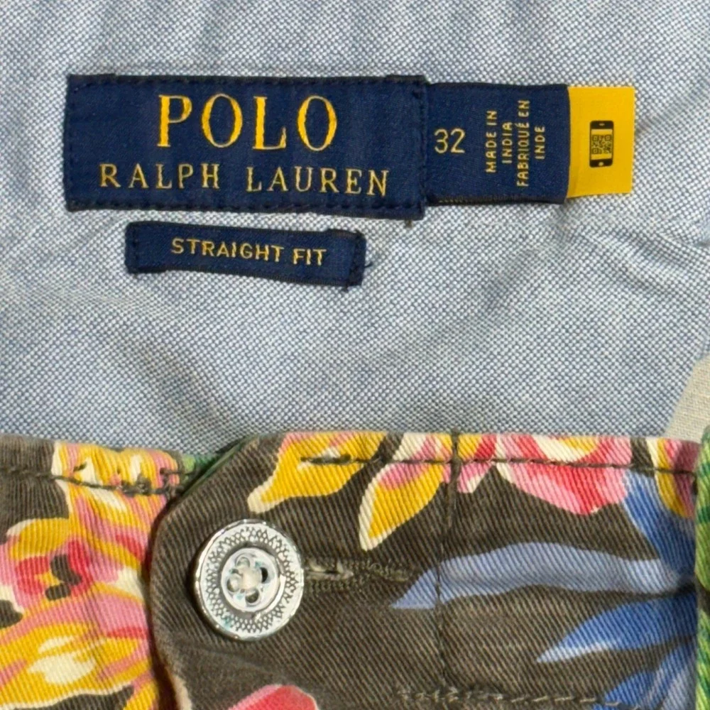 Polo Ralph Lauren Floral Shorts Mens 32 Hawaiian Tropical Palm RL Straight‎ Fit